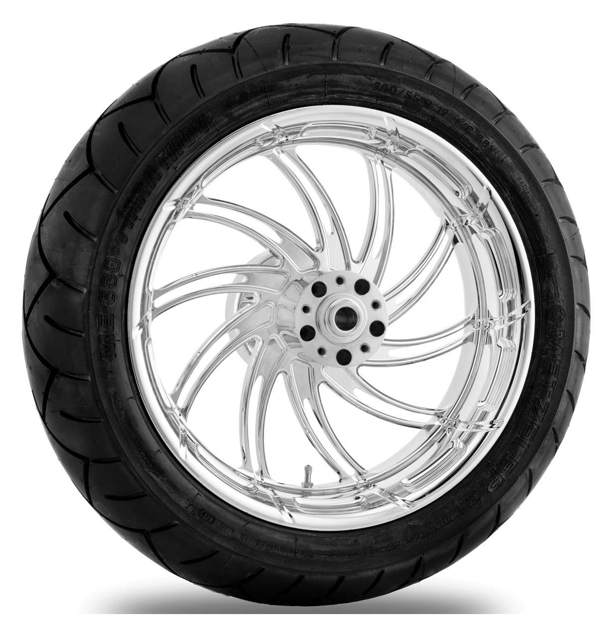 Performance Machine Supra 17 x 6 Rear Wheel / Metzeler Tire Kit For Harley Touring 20092016