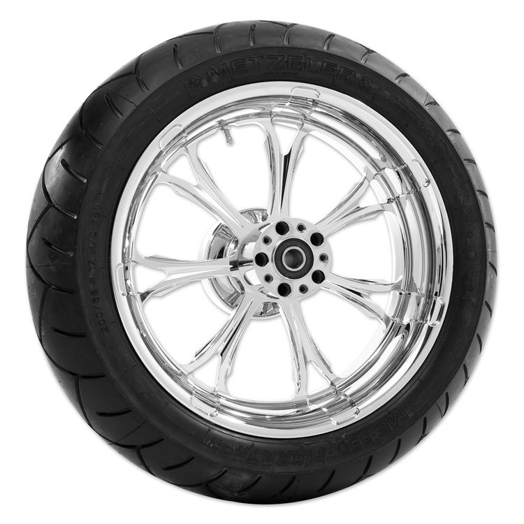 Performance Machine Paramount 17 x 6 Rear Wheel / Metzeler Tire Kit For Harley Touring 20092016