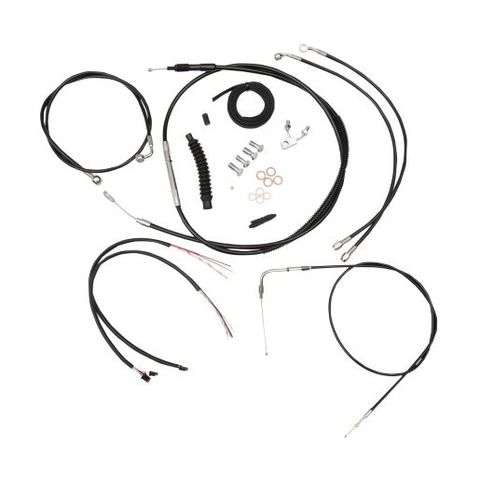 LA Choppers Handlebar Cable Brake Line And Wire Kit For Harley Dyna w/ABS 2012-2017