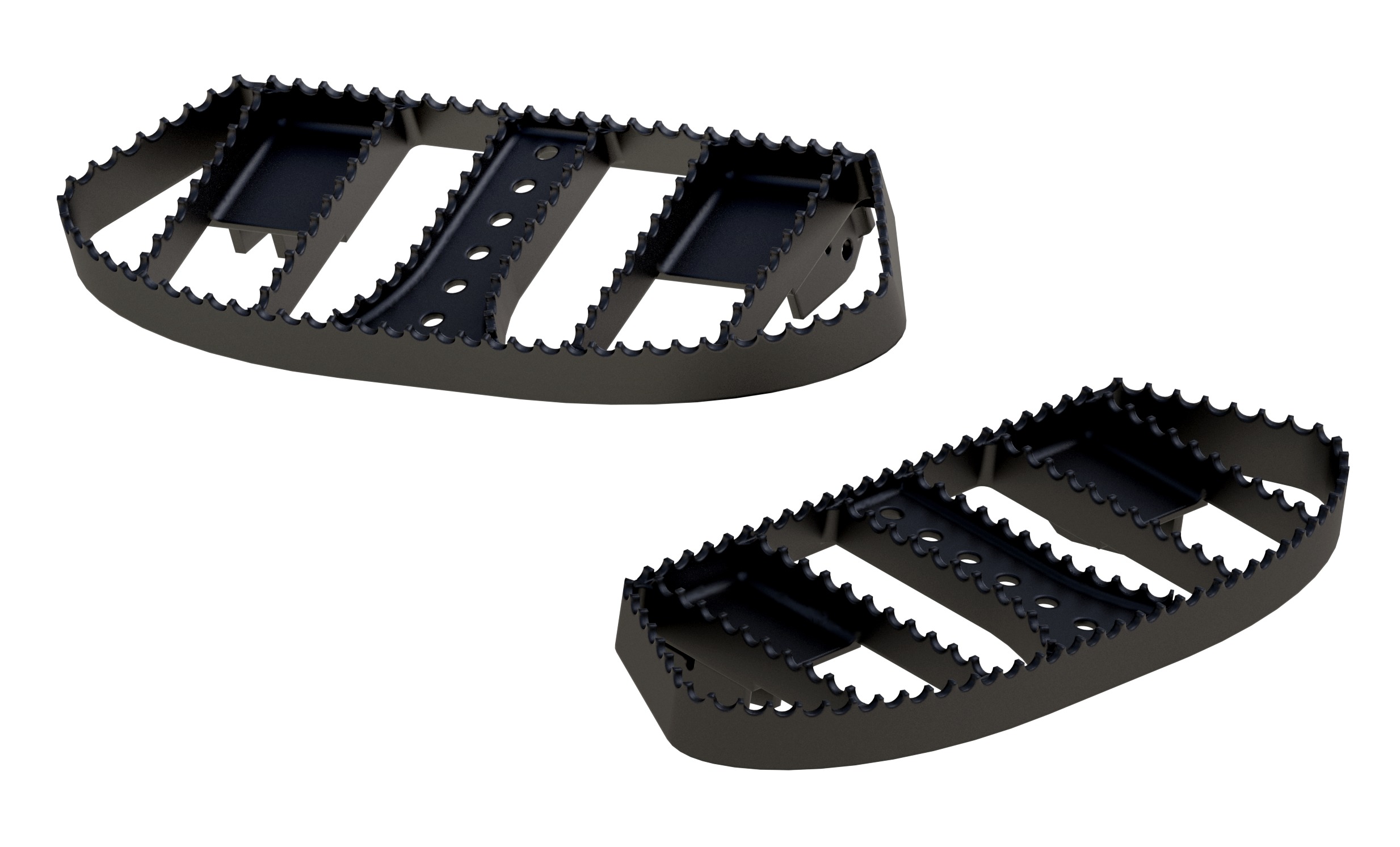 Burly MX Driver Floorboards For Harley Cycle Gear