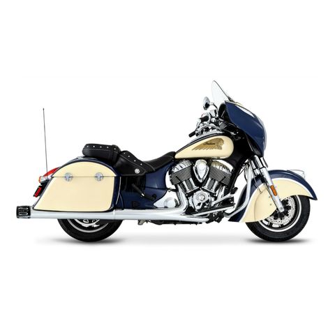 Rinehart 4" Slotted Slip-On Mufflers For Indian 2014-2025