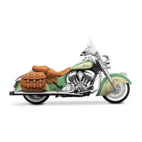 Rinehart 4" Slotted Slip-On Mufflers For Indian