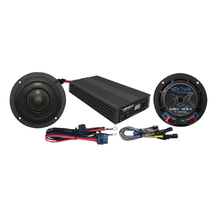 Wild Boar By Hogtunes 6.5" Speakers & 400 Watt Amp Kit For Harley