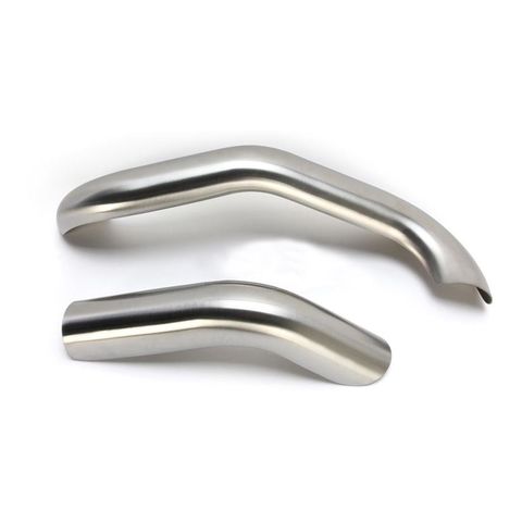 Bassani Road Rage III 2-Into-1 Exhaust Heat Shields For Harley Dyna 1991-2017