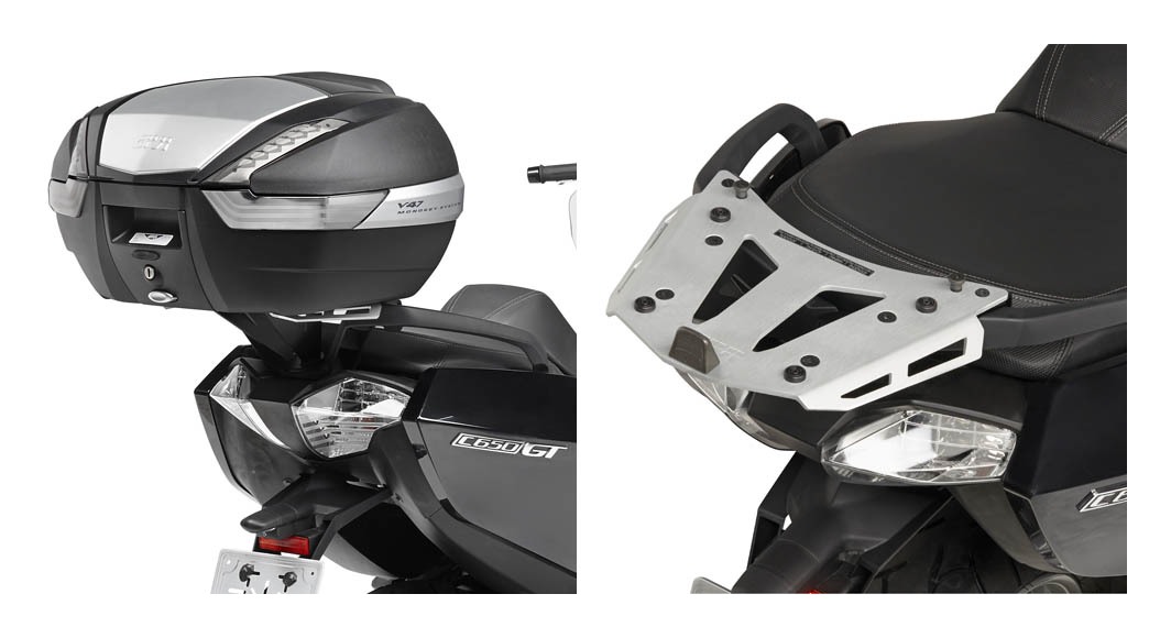 Givi SRA5106 Aluminum Top Case Rack BMW C650 GT 2012-2018 - Cycle Gear