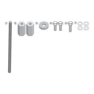 Givi TN5108KIT Engine Guards Fit Kit BMW R1200GS 2016-2018 SKU:TN5108KIT sku TN5108KIT