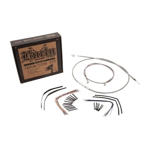 Burly Handlebar Cable Installation Kit For Harley Road King / Glide 2008-2013