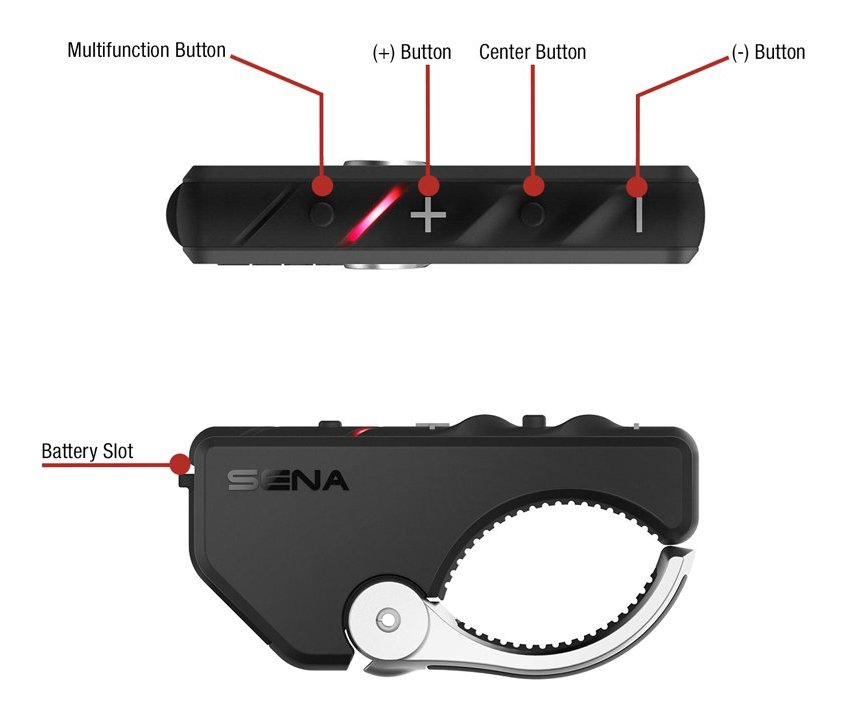 Sena RC4 4-Button Handlebar Remote - Cycle Gear