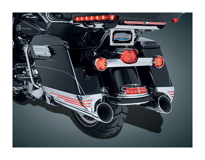 Kuryakyn Swept Floorboard FlipBlade Highway Pegs For Harley Touring