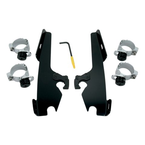 Memphis Shades Fats / Slim / Batwing Trigger-Lock Mount Kit For Harley Wide Glide / Softail 1980-2010