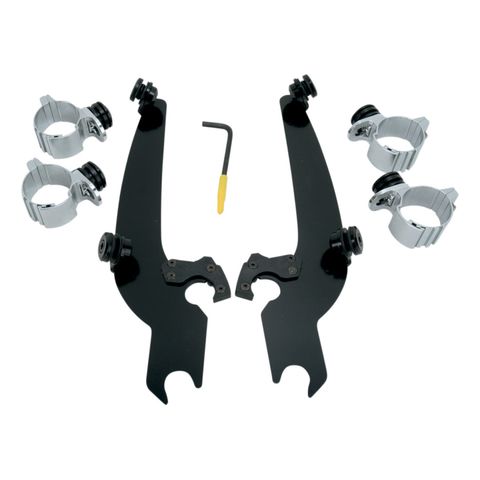 Memphis Shades Sportshield Trigger-Lock Mount Kit For Harley Big Twin / Sportster 1973-2022