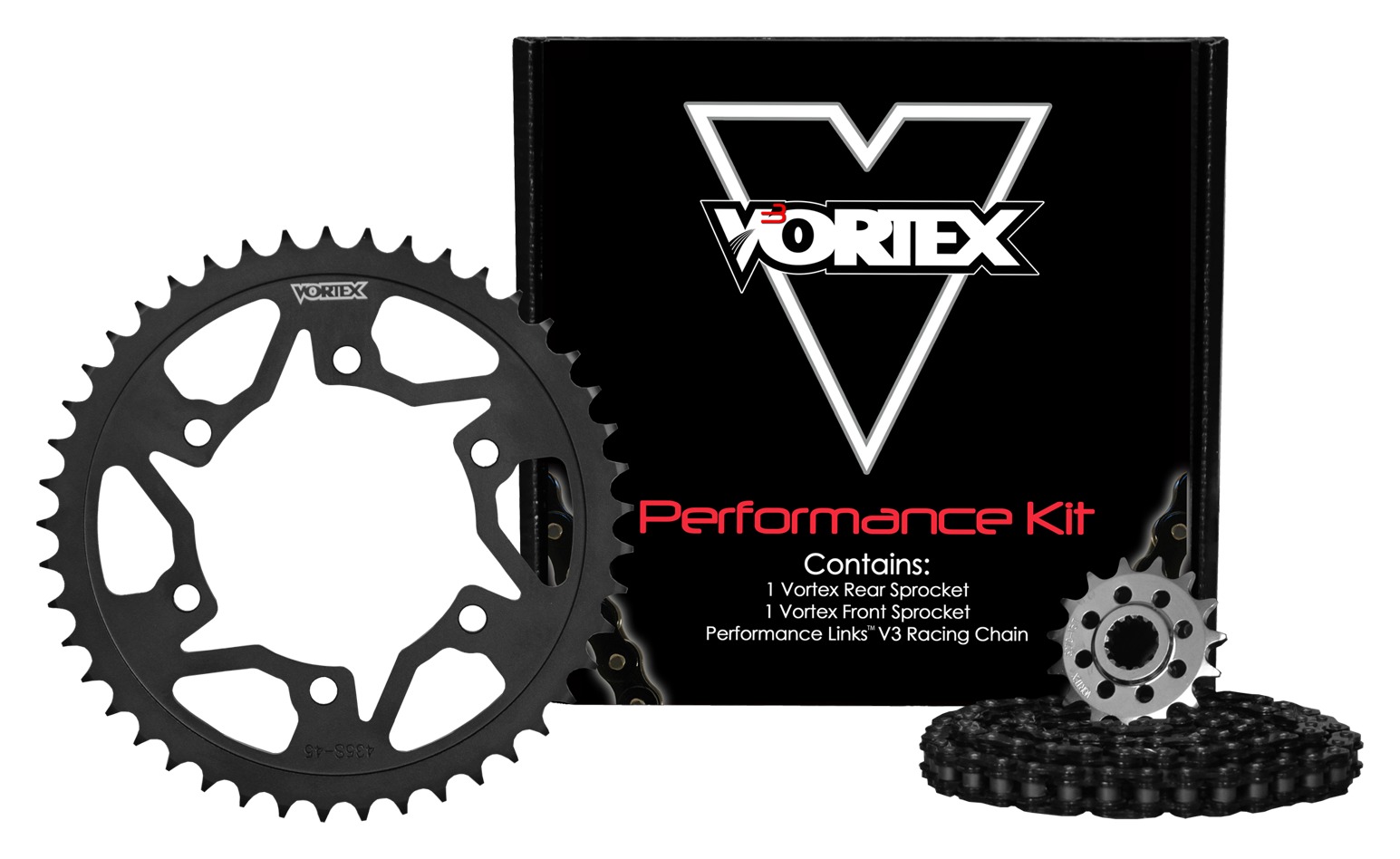 Vortex V3 WSS Chain And Sprocket Kit Yamaha R6 2006-2020 - Cycle Gear