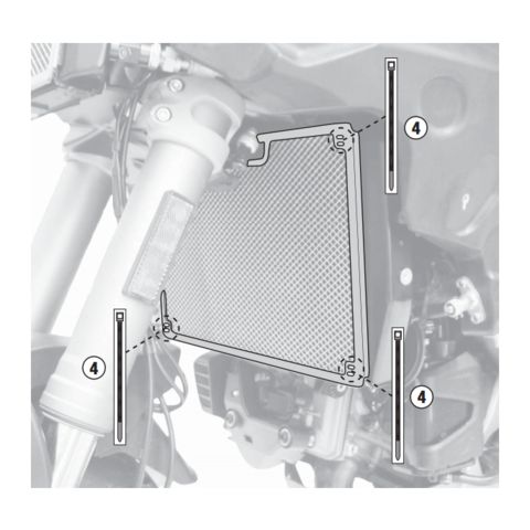 Givi PR7408 Radiator Guard Ducati Multistrada 1200 Enduro / Pro / 950