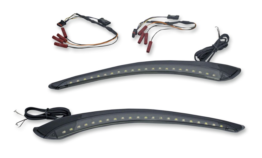 Custom Dynamics LED Dynamic Windshield Trim For Harley Cycle Gear