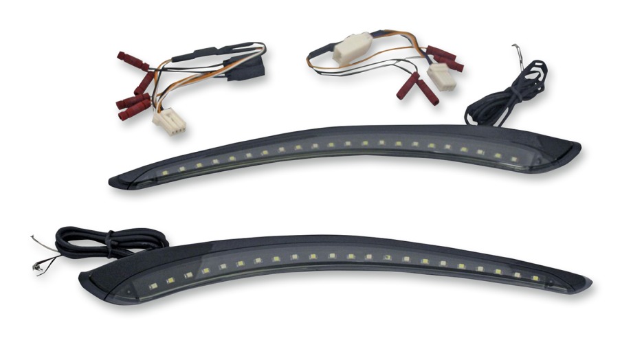 Custom Dynamics LED Windshield Trim Turn Signals For Harley Road Glide
