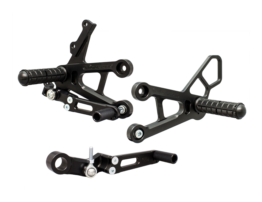 Woodcraft Rearset Kit Suzuki GSXR1000 20172024 Cycle Gear