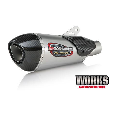 Yoshimura Alpha T Works Street Slip-On Exhaust Triumph Daytona 675 / R 2013-2019