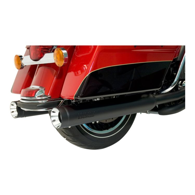 Supertrapp Exhaust 4" Stout SlipOn Mufflers For Harley Touring 2017