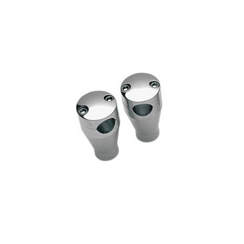 Drag Specialties 1" Socket Handlebar Risers And Top Clamps For Harley