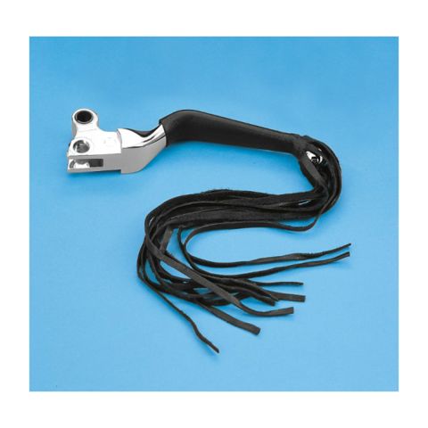 Drag Specialties Fringed Leather Lever Covers For Harley 1984-1995