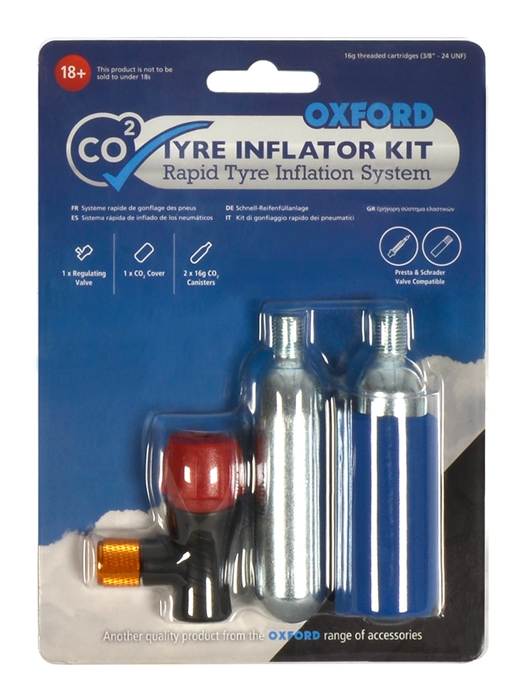 Oxford CO2 Tire Inflator Kit Cycle Gear