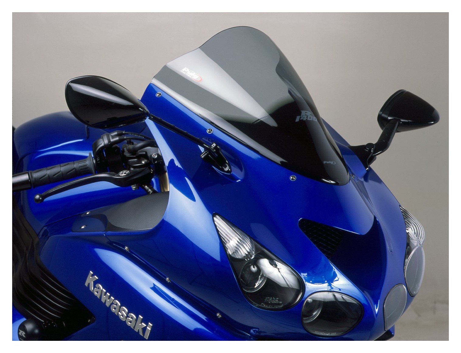 Puig Racing Windscreen Kawasaki ZX14R 2006-2025 - Cycle Gear
