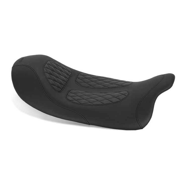 Mustang Dave Perewitz Solo Seat For Harley Touring 2008-2019 Black [Previously Installed]
