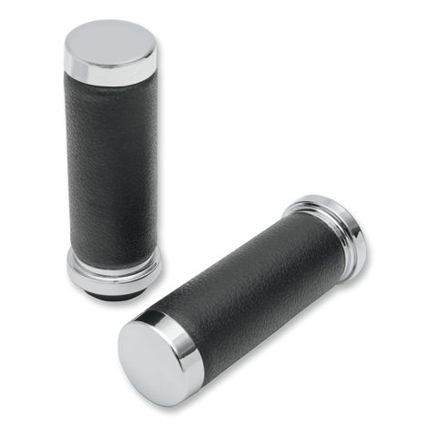 Drag Specialties Textured Rubber Grips For Harley With Dual Cable Throttle