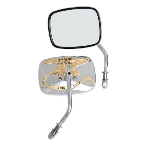 Drag Specialties Live To Ride Custom Mirrors