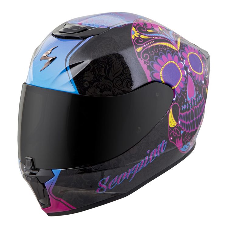 Scorpion EXOR420 Sugar Skull Helmet (XL) Cycle Gear