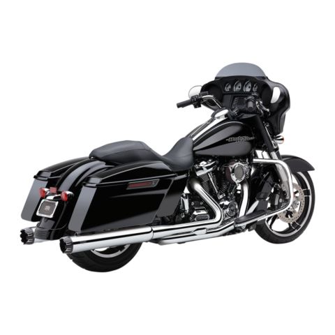 Cobra 4" NH Dual Cut Slip-On Mufflers For Harley Touring 2017-2026