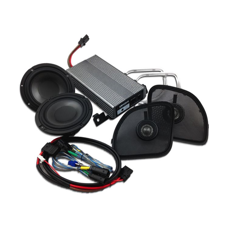 Wild Boar By Hogtunes 6.5" Speakers & 400 Watt Amp Kit For Harley Road