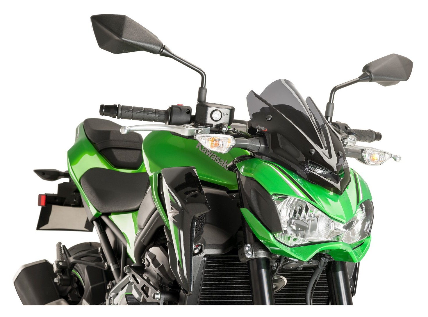 専用★Puig (プーチ) シールド Naked スモーク0869H Z900 Puig Naked New Generation Windscreen Kawasaki Z900 2017-2019