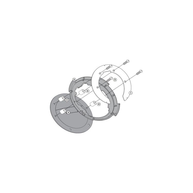 Givi Tanklock Bike Specific Flange MV Agusta / Yamaha 1998-2018 [Previously Installed]