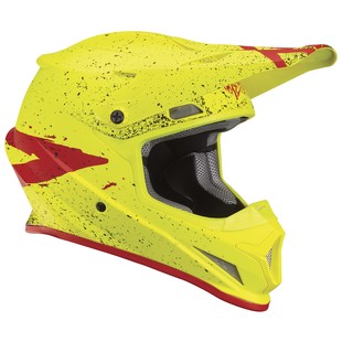 Thor Sector Hype Helmet (Color: Flo Acid/Red / Size: MD) pictures