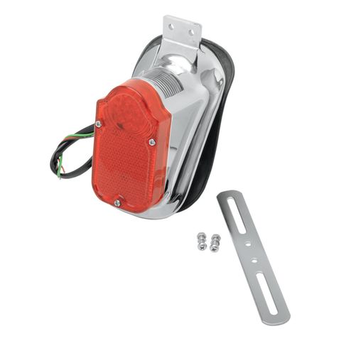 Drag Specialties Tombstone LED Taillight And License Plate Bracket