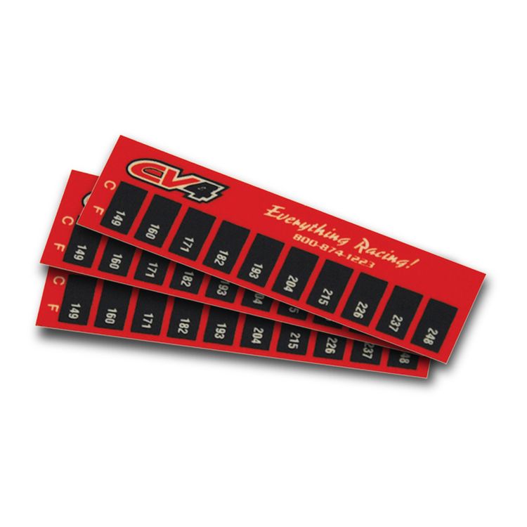 CV4 Temperature Strips