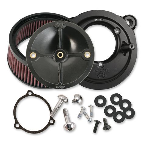 S&S Cycle Stealth HOG 58mm Throttle Body Air Cleaner Kit For Harley Touring 2007-2016