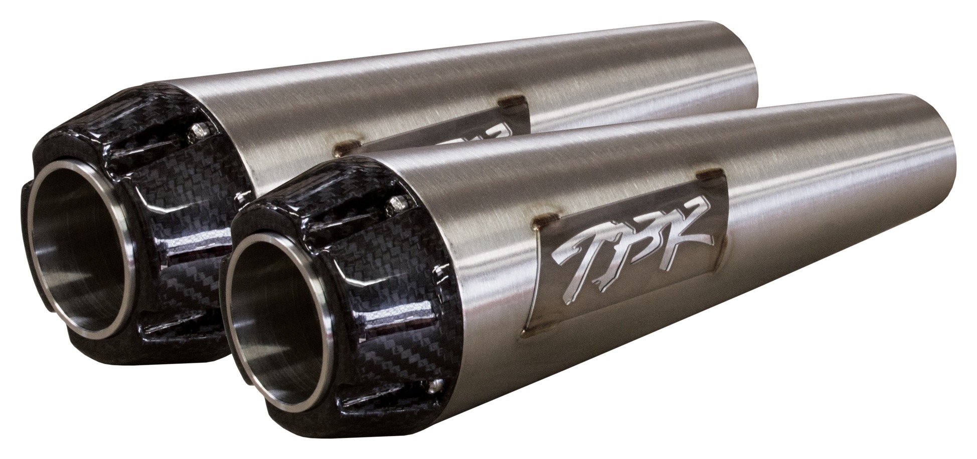 Two Brothers CompS Short SlipOn Mufflers For Harley Softail Fat Bob