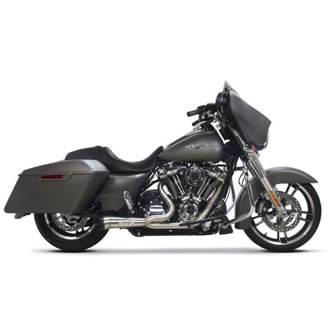 Two Brothers Turnout 2-Into-1 Shorty Exhaust For Harley Touring 2017-2026