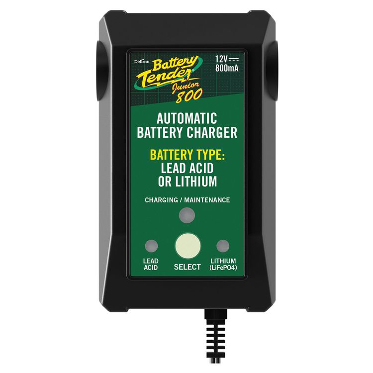 Battery Tender Junior Selectable Lead Acid / Lithium Charger Cycle Gear