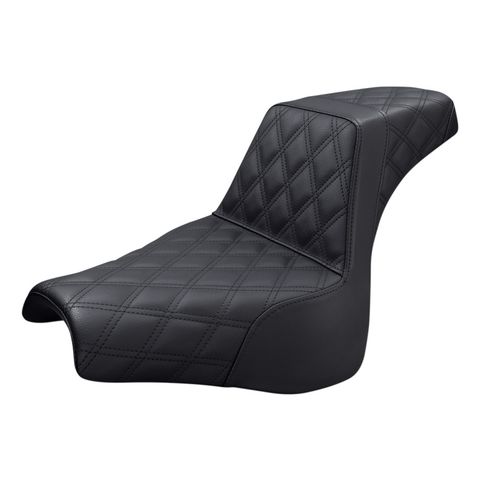 Saddlemen Step-Up LS Lattice Stitch Seat For Harley Softail Fat Bob 2018-2023