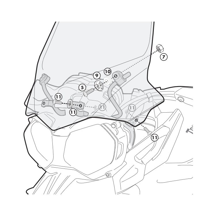 Windscreen + Installation Kit