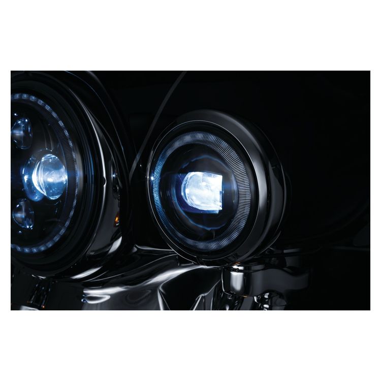 Kuryakyn Orbit Vision 4.5" LED Halo Passing Lamps For Harley (4 1/2")