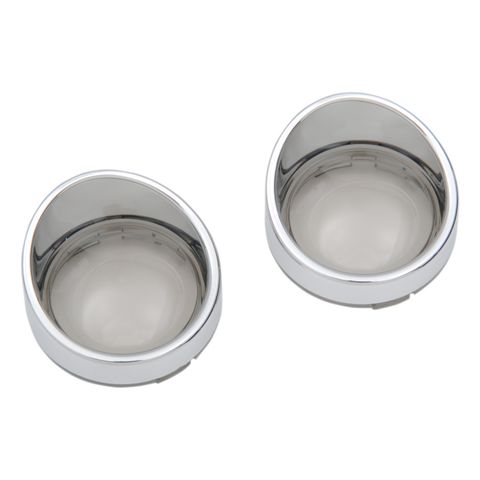 Drag Specialties Visor Style Deuce Turn Signal Lenses For Harley 2000-2018