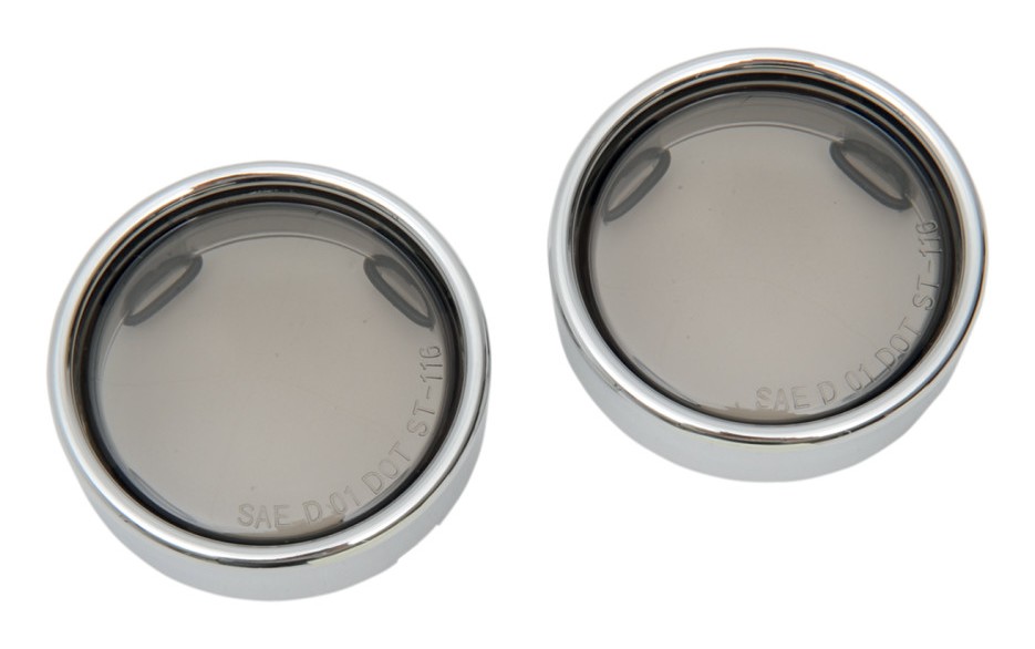 Drag Specialties Deep Dish Deuce Turn Signal Lenses For Harley 2000-2018