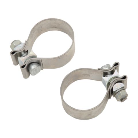 Khrome Werks Stainless Steel Exhaust Clamps For Harley Touring 1995-2016