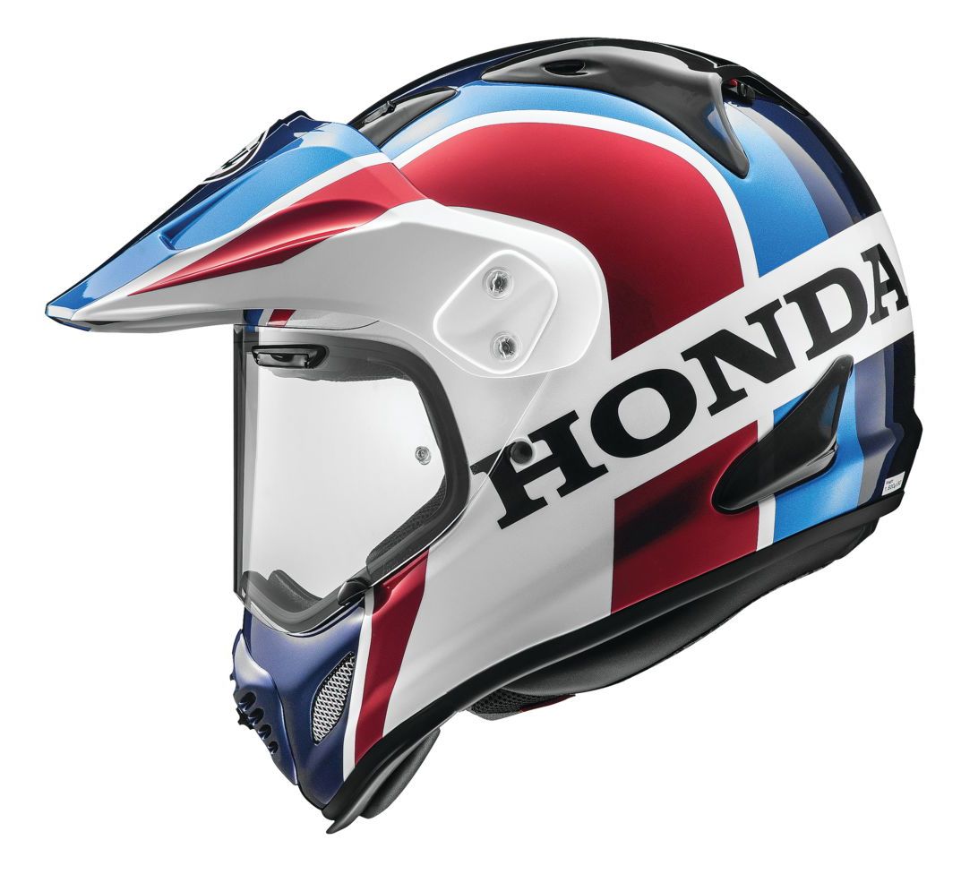 Honda africa twin helmet clearance
