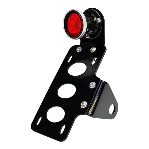 TC Bros Round 2" Side Mount Tail Light / License Plate Bracket