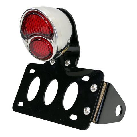 TC Bros Model A Side Mount LED Tail Light / License Plate Bracket